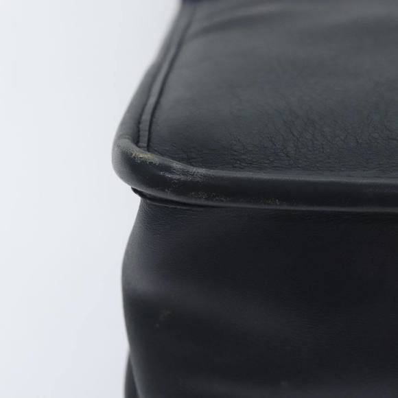 Coach Hand Bag Leather 2way Black Auth am6884 - Picture 10 of 16